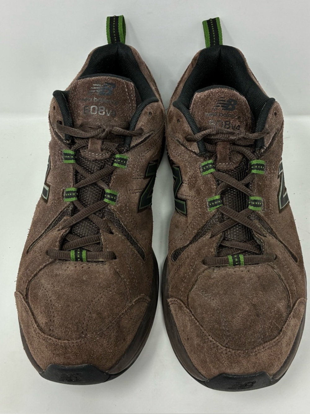 New Balance 608v4 Brown Suede Leather Sneakers MX608V4O Mens Size 10.5 D